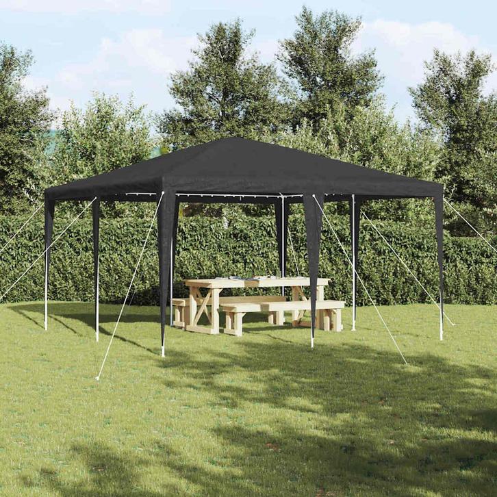 vidaXL Partytent Antraciet en Wit 400 x 400 x 270 cm, Tuin en Terras, Partytenten, Nieuw, Verzenden