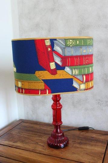 Lampe - avec abat-jour en tissu Fornasetti vintage - verre,