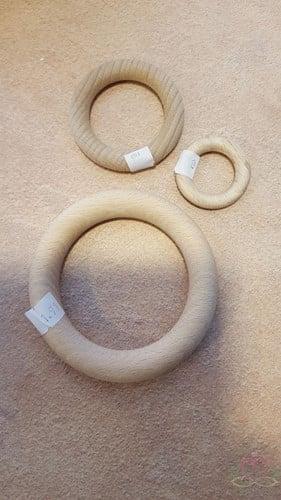 Houten Ring voor macramé 7,2 cm, Hobby en Vrije tijd, Knutselen, Nieuw