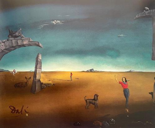 Salvador Dalí (after) - Untitled (Retrato de Lull Kollsman), Antiek en Kunst, Kunst | Tekeningen en Fotografie