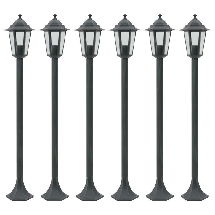 vidaXL Paalverlichting voor tuin E27 110 cm aluminium, Tuin en Terras, Buitenverlichting, Nieuw, Verzenden