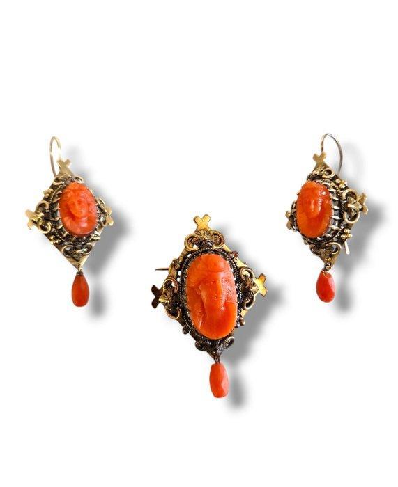 Halsketting - 14 karaat Geel goud, Victorian 14K uitgesneden, Handtassen en Accessoires, Kettingen