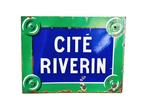 Placa de Paris Cite Riverin - Emaille bord - Emaille,, Antiek en Kunst