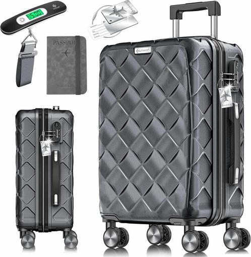 Reiskoffer- met wielen -  hardcase - 66 cm / 84 liter - met, Handtassen en Accessoires, Koffers, Verzenden