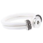 Fako Bijoux® - Armband Voor Click Buttons - Rond -Wit, Handtassen en Accessoires, Verzenden, Nieuw