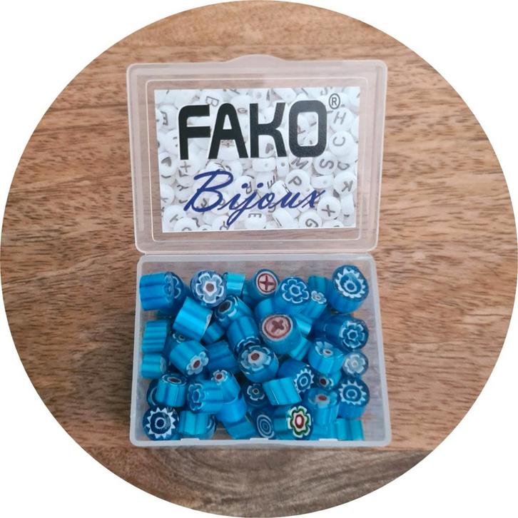 Fako Bijoux - Millefiori Glas - Sieraden Maken - 7-12mm - 50, Hobby en Vrije tijd, Kralen en Sieraden maken, Verzenden
