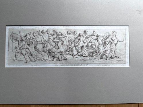 Guliano Romano (XVI), after - Un Combat des anciens Romains, Antiek en Kunst, Antiek | Overige Antiek
