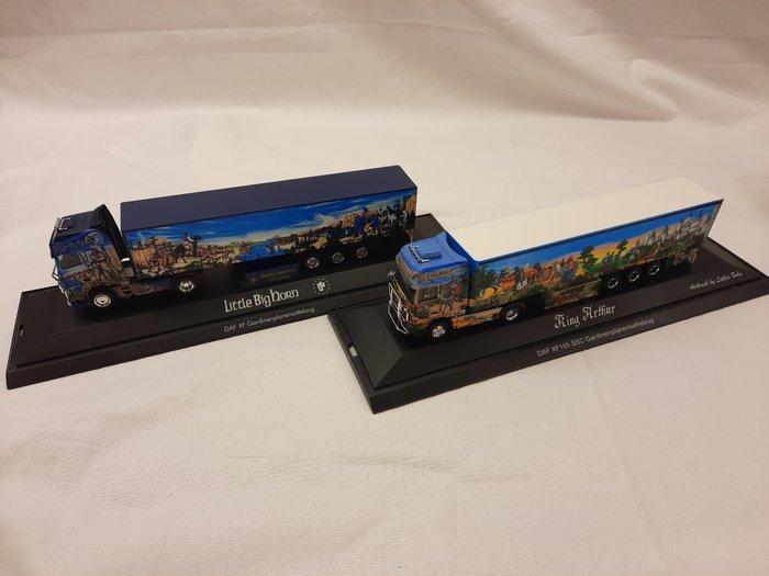 Herpa 1:87 - Modelauto (7) - DAF XF95 - Set van 7, Hobby en Vrije tijd, Modelauto's | 1:5 tot 1:12