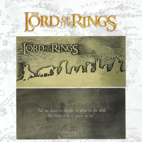 Lord of the Rings The Fellowship Plaat Limited Edition, Collections, Lord of the Rings, Enlèvement ou Envoi