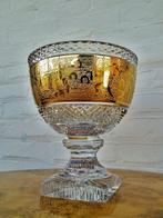 Moser - Vaas - Kristallen Art Deco vaas/coupe met 24-karaats, Antiek en Kunst