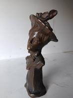 Sculpture, Nobildonna - 22 cm - Bronze, Antiek en Kunst