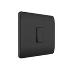 Draadloze Wandschakelaar (Batterij) Zwart 2-Voudig Aan/Uit -, Verzenden