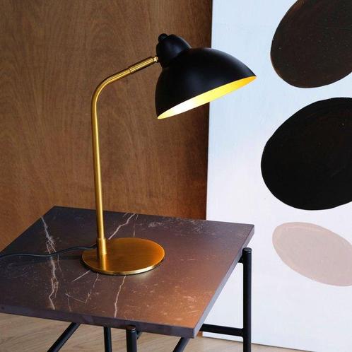 Dyberg Larsen - Tafellamp - Futura - Messing/Zwart - Metaal, Antiek en Kunst, Antiek | Verlichting