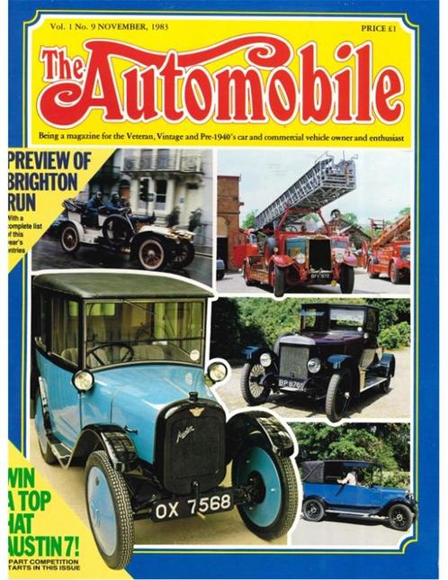 1983 THE AUTOMOBILE MAGAZINE 09, Livres, Autos | Brochures & Magazines