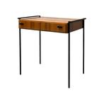 Ladekast - Hout, Metaal, fineer- - kleine vintage-commode, Antiek en Kunst