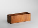 Adeqo cortenstaal plantenbak rechthoek 120 x 40 x 40 cm, 100 cm of meer, Nieuw, Balkon, Metaal