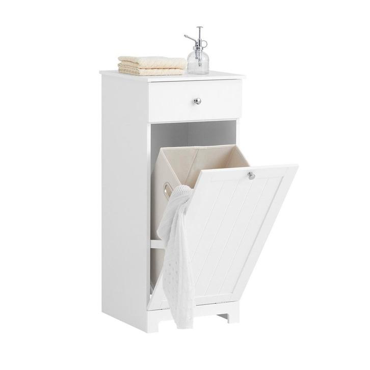 2dekans | SoBuy Badkamerkast - met Wasmand - 40 x 90x 38 cm, Huis en Inrichting, Woonaccessoires | Spiegels, Ophalen of Verzenden