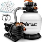 Tillvex® Zandfilter - Zandfilterpomp - 10200L/u - Wit, Tuin en Terras, Verzenden, Nieuw