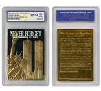 Verenigde Staten. 2002 23KT Gold Collectibles Never Forget, Postzegels en Munten