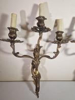 Wandkandelaar (2) - rocaille - Messing