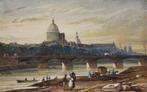 Edouard Auguste Nousveaux (1811-1867) - Paris: view to the, Antiek en Kunst, Kunst | Schilderijen | Klassiek