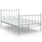 vidaXL Bedframe metaal grijs 120x200 cm, Huis en Inrichting, Slaapkamer | Bedden, Verzenden, Nieuw