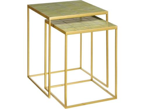 Mica Decorations Aaron Bijzettafel - Set van 2 -, Tuin en Terras, Tuintafels, Nieuw, Verzenden