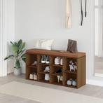vidaXL Schoenenbank 103x30x48 cm bewerkt hout bruin, Verzenden, Nieuw