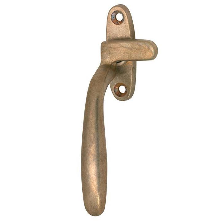 Raamboom Met sluitplaat links Dudok messing antiek, Doe-het-zelf en Bouw, Hang- en Sluitwerk, Klink of Kruk, Nieuw, Overige materialen