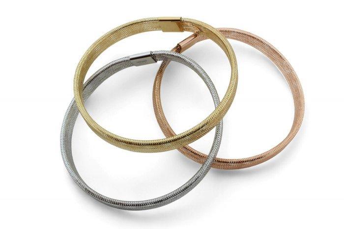 Armband - 18 karaat Geel goud, Roségoud, Witgoud, Handtassen en Accessoires, Armbanden