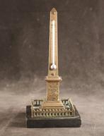 Pilaar - Grand tour obelisk met thermometer - 1850-1900, Antiek en Kunst