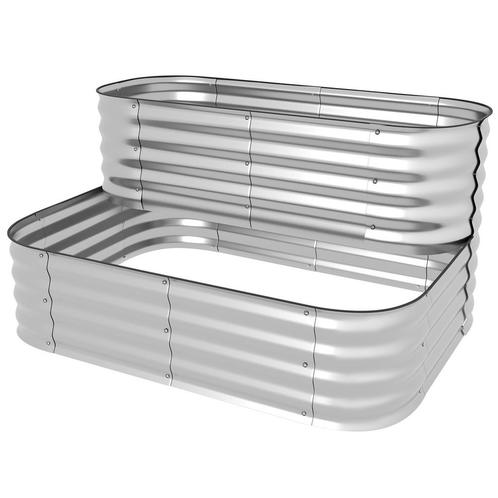 Plantenrek – Bloem &amp; Balkon - Metaal – Stevig - Zilver, Tuin en Terras, Bloembakken en Plantenbakken, Nieuw, Ophalen of Verzenden