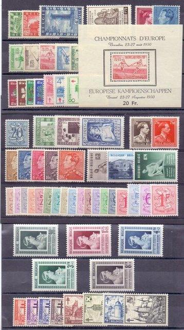 België 1946/1951 - 6 Bijna volledige jaargangen - OBP / COB beschikbaar voor biedingen