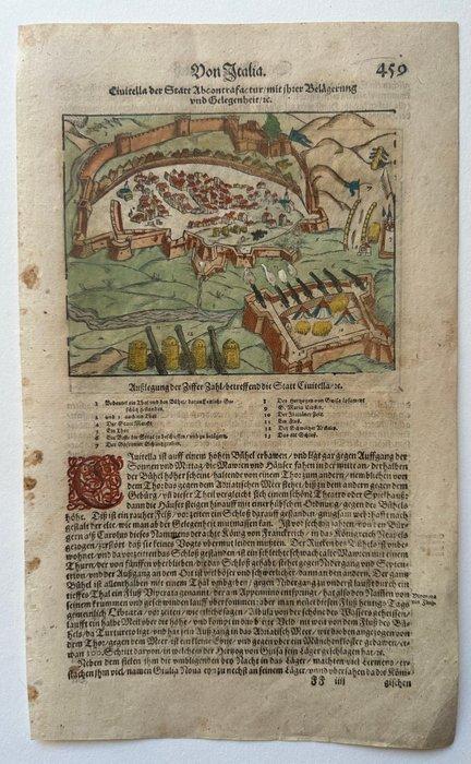 Italië - Abruzzo; Capua; Sebastian Münster - Ciuitella der, Boeken, Atlassen en Landkaarten