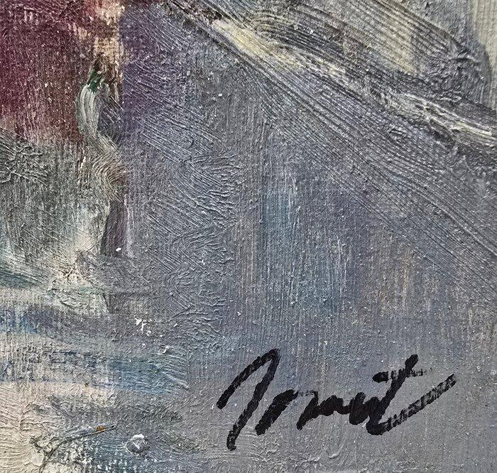 École Française (XX) - Repos au port, Antiek en Kunst, Kunst | Schilderijen | Klassiek