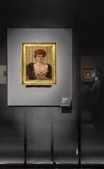 Scuola italiana (XIX-XX) - Ritratto di giovane donna con, Antiek en Kunst