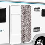 vidaXL Vliegengordijn 56x185 cm chenille bruin en wit, Doe-het-zelf en Bouw, Deuren en Vliegenramen, Verzenden, Nieuw