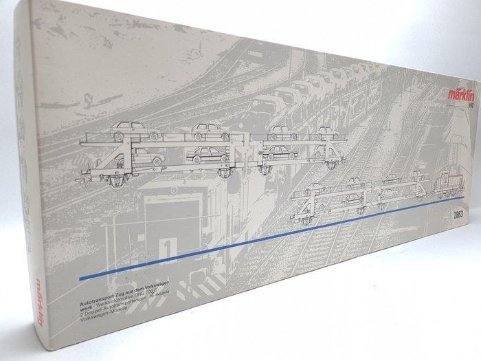 Märklin H0 - 2863 - Treinset (1) - Volkswagen autotrein, Hobby en Vrije tijd, Modeltreinen | H0