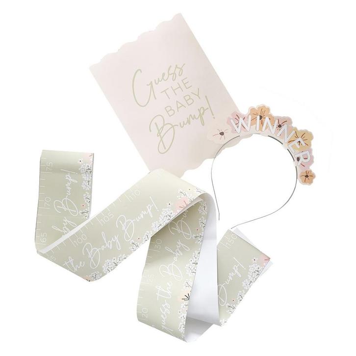 Babyshower Spel 4 delig, Hobby en Vrije tijd, Feestartikelen, Nieuw, Verzenden