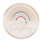 Regenboog Borden Happy Everything 25cm 8st, Verzenden