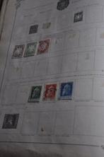 Wereld - (Rest) Verzameling met diverse landen in een oud, Postzegels en Munten, Gestempeld