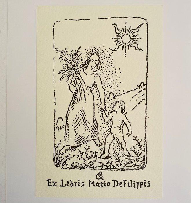 Exquise Italiaanse Titularissen - Ex Libris - 1916, Antiek en Kunst, Antiek | Boeken en Manuscripten