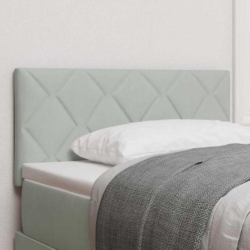 vidaXL Hoofdbord met Diamantblokken in Lichtgrijs, 100 cm, Huis en Inrichting, Slaapkamer | Bedden, Nieuw, Verzenden