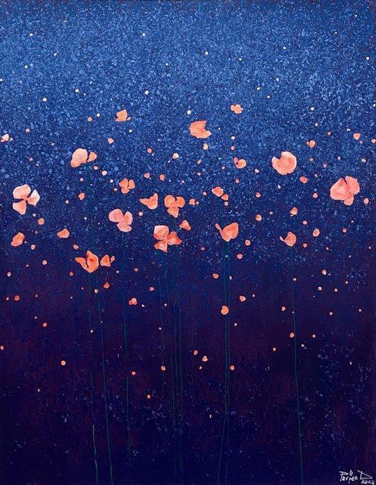 Parfen.D XL - Coral Blossoms at Midnight, Antiek en Kunst, Kunst | Designobjecten