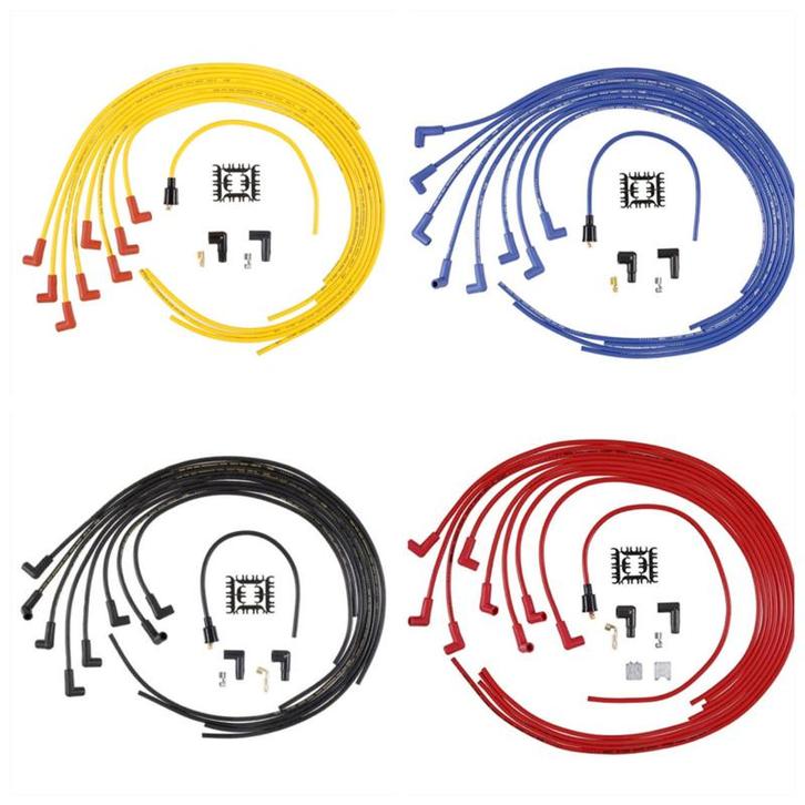 Accel V8 bougie kabel set universeel V8 90 graden bougiedop, Auto-onderdelen, Elektronica en Kabels, Nieuw, Ophalen of Verzenden