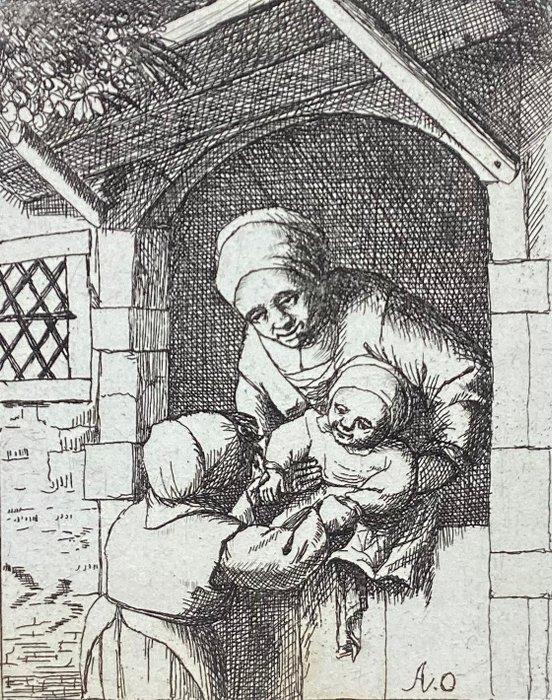 Adriaen van Ostade, inc. David Deuchar (1743-1808) - Madre, Antiek en Kunst, Antiek | Overige Antiek