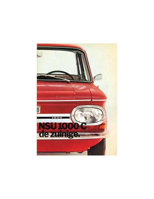 1971 NSU 1000 C BROCHURE NEDERLANDS, Livres, Autos | Brochures & Magazines, Enlèvement ou Envoi