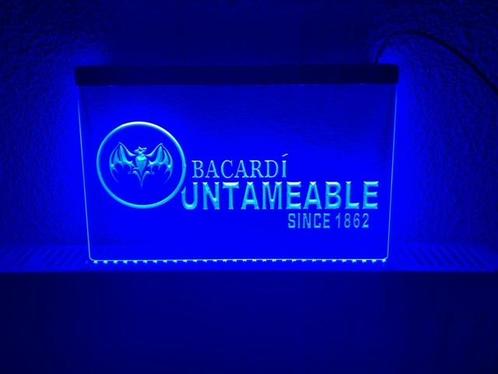 Bacardi neon bord lamp LED cafe verlichting reclame lichtbak, Huis en Inrichting, Lampen | Overige, Nieuw, Verzenden