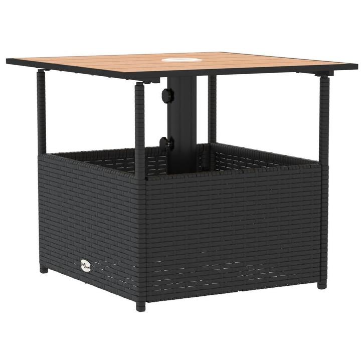 Kleine Zwarte Tuintafel - - Tweede Kansje - OP=OP, Tuin en Terras, Tuintafels, Vierkant, Nieuw, Verzenden