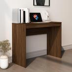 vidaXL Bureau 90x40x72 cm bewerkt hout bruin eikenkleur, Huis en Inrichting, Bureaus, Verzenden, Nieuw